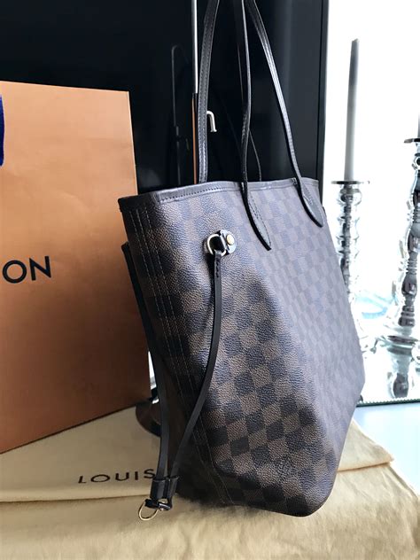 lv damier ebene neverfull mm|damier neverfull mm price.